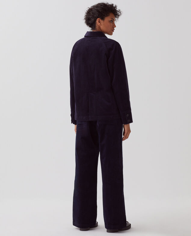 Corduroy jacket U690 navy