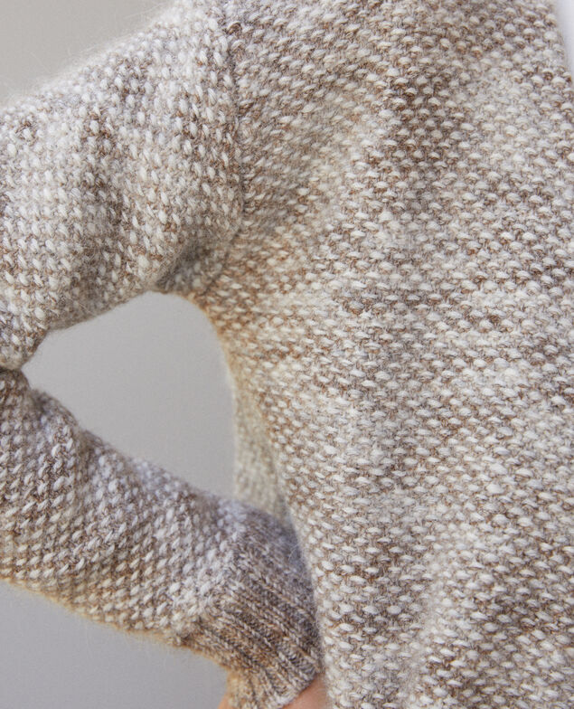 Flecked knit cardigan Grey