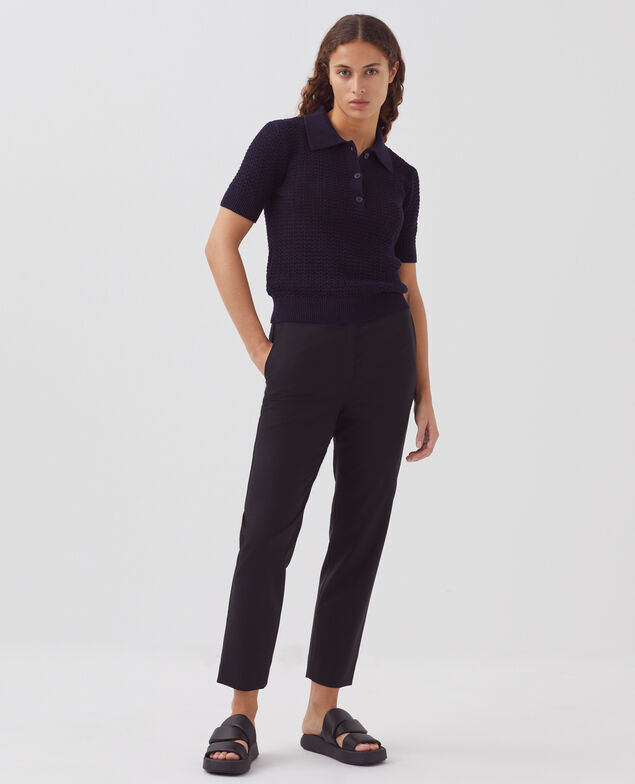 Short-sleeve polo jumper H694 baritone blue