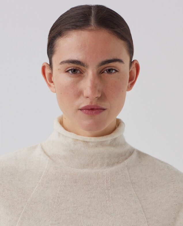 Sleeveless cashmere jumper I011 lurpak ecru