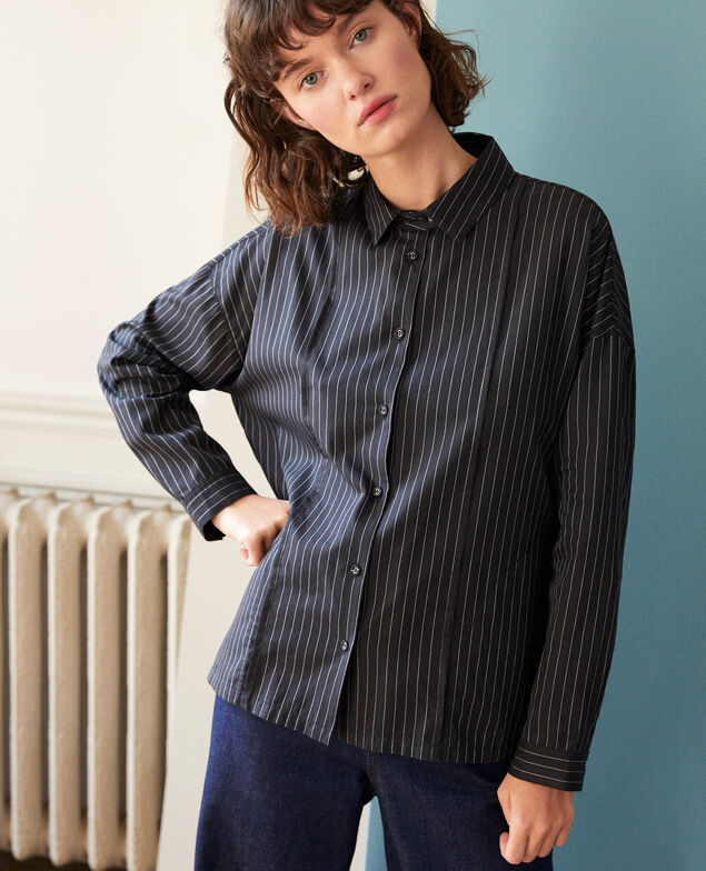 Straight-cut shirt Noir