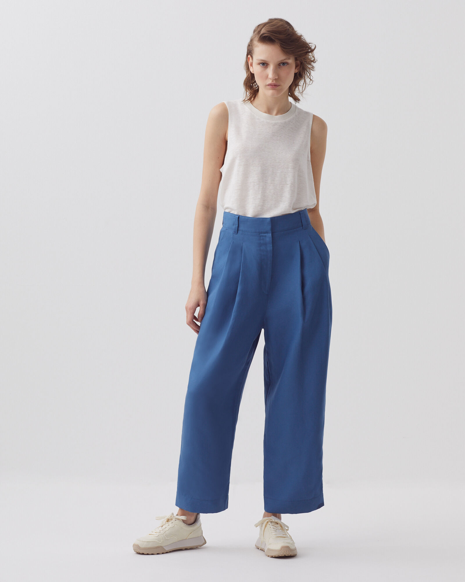 PEGGY - Carrot trousers moonlight blue - Comptoir des Cotonniers