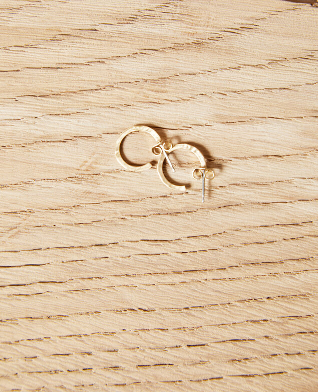 Round earrings Golden