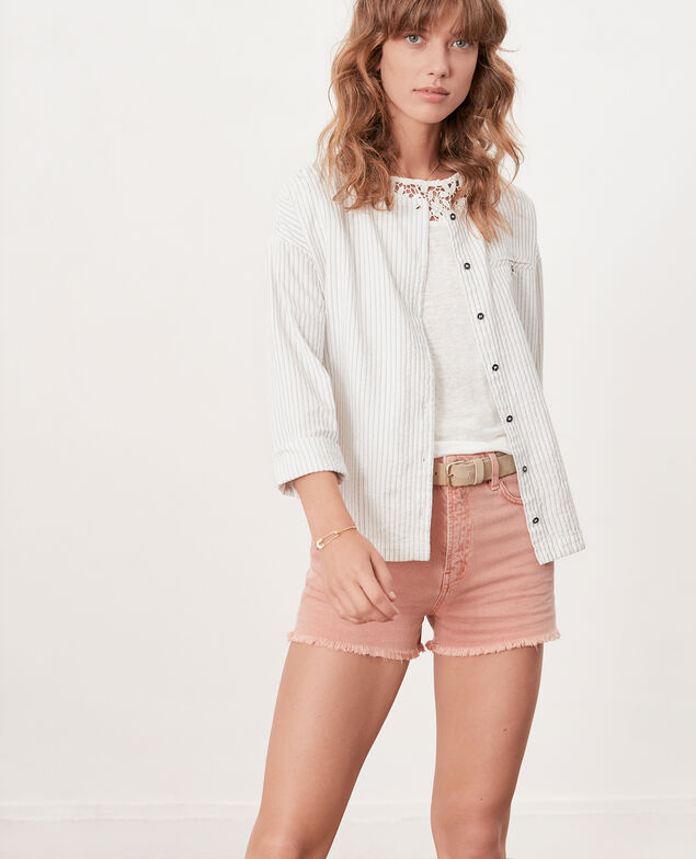 Fringed shorts Faded rose