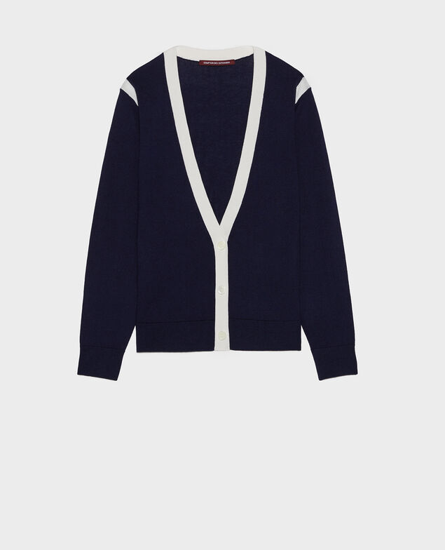Cardigan Stripes maritime blue gardenia