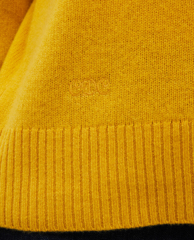 Cashmere boatneck jumper Lemon curry