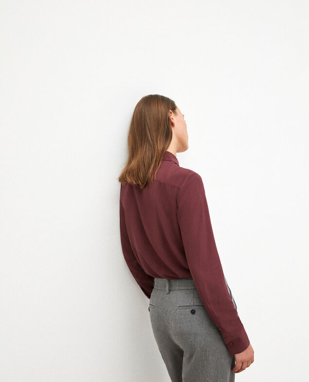 Straight-cut shirt Brown