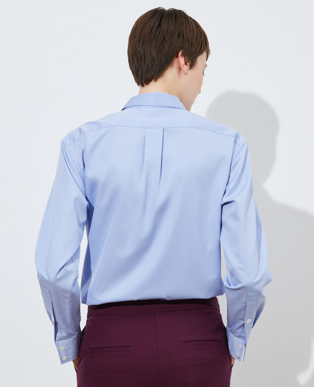 Supima cotton boyfriend shirt Classic blue