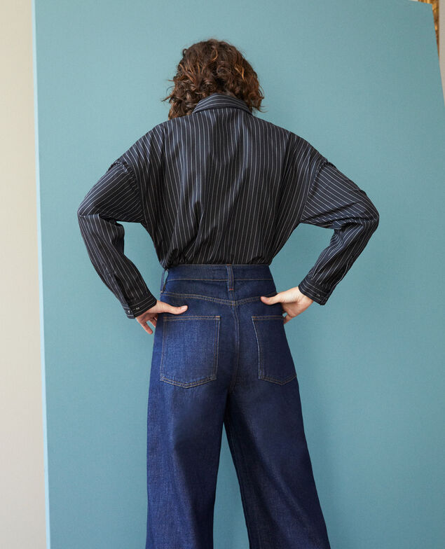 Straight-cut shirt Noir