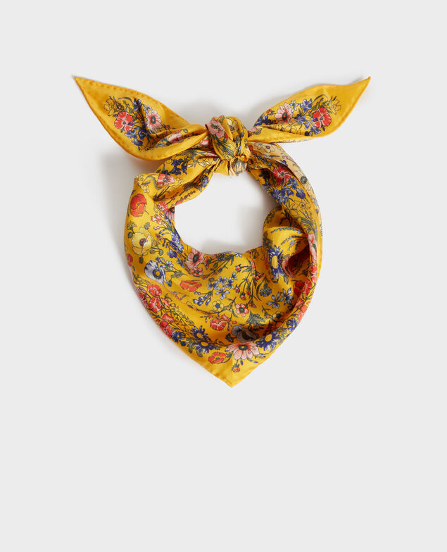 Silk diamond scarf Spectra yellow