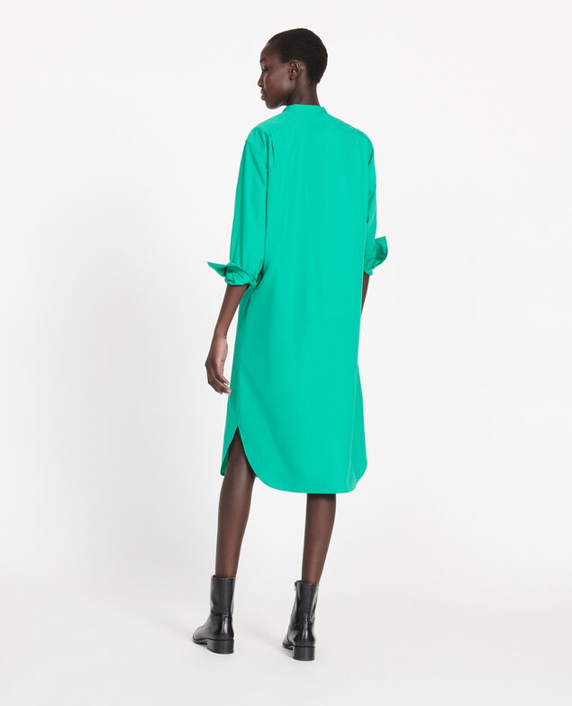 Oversize maxi dress Golf green