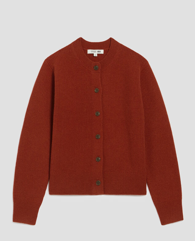Wool cardigan U270 orange