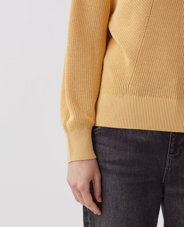V-neck cotton jumper J420 moonstone
