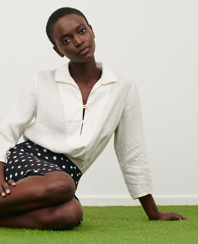 Linen blouse Gardenia