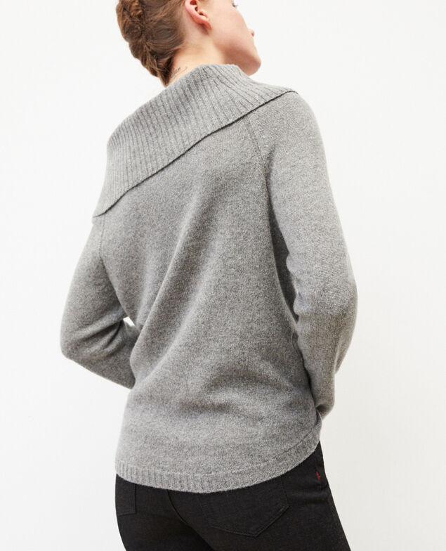 Jumper with cable stitch details Grey