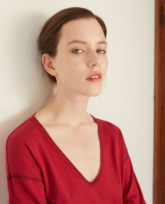  Cotton T-shirt Rio red
