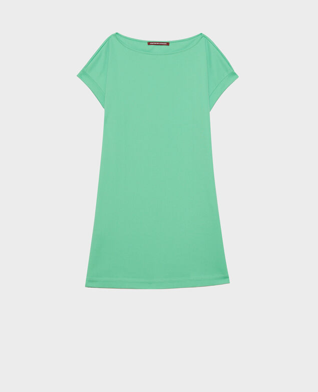 Organic cotton mini dress Jade cream