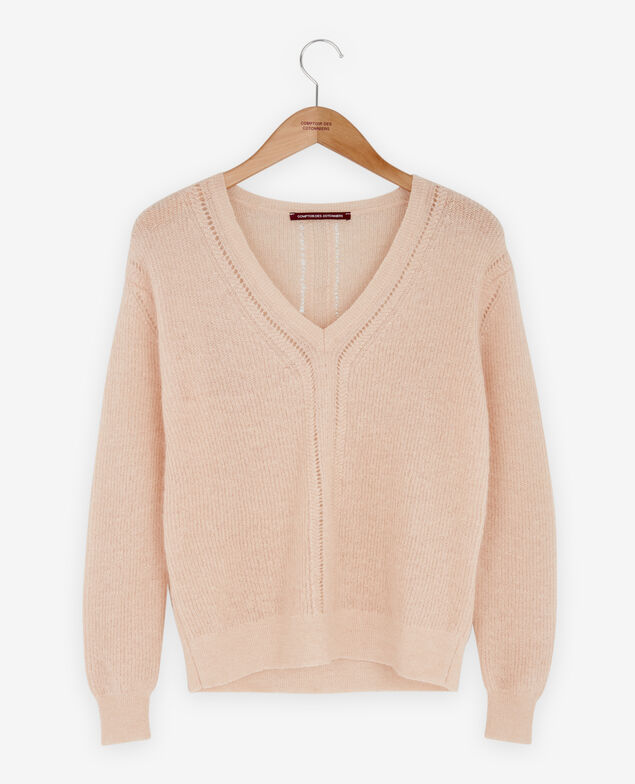 Jumper with mohair Nude