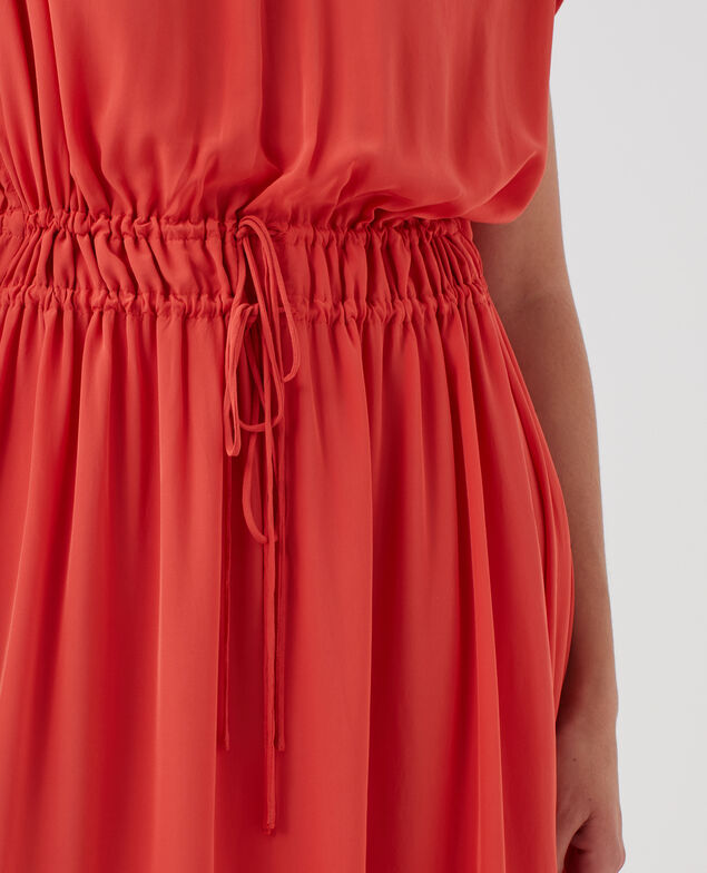 Silky maxi dress J240 paprika orange