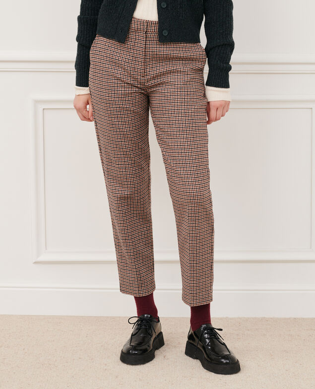MARGUERITE - Cigarette trousers 6042 check