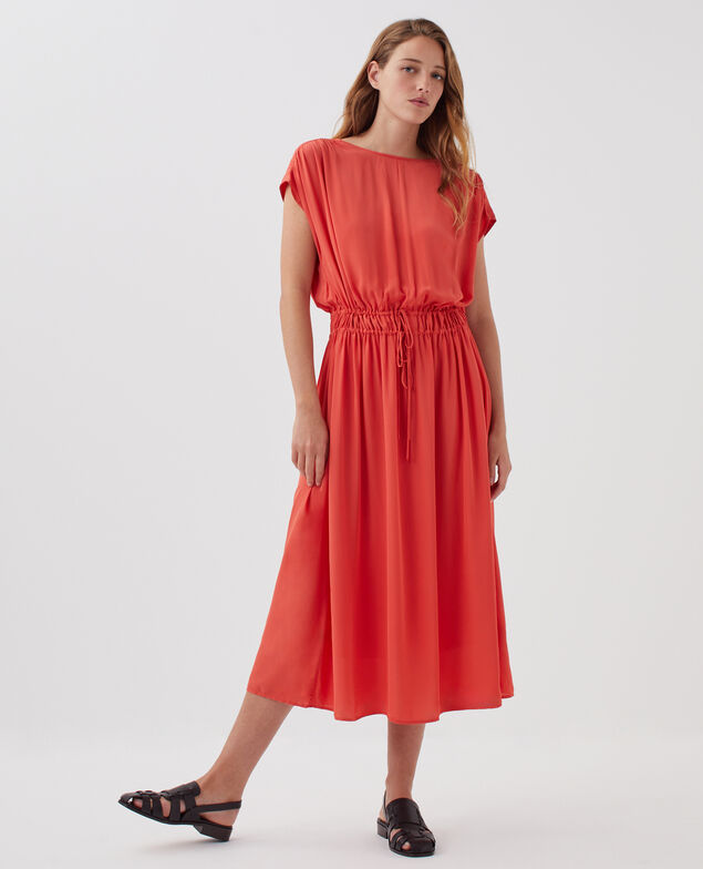 Silky maxi dress J240 paprika orange