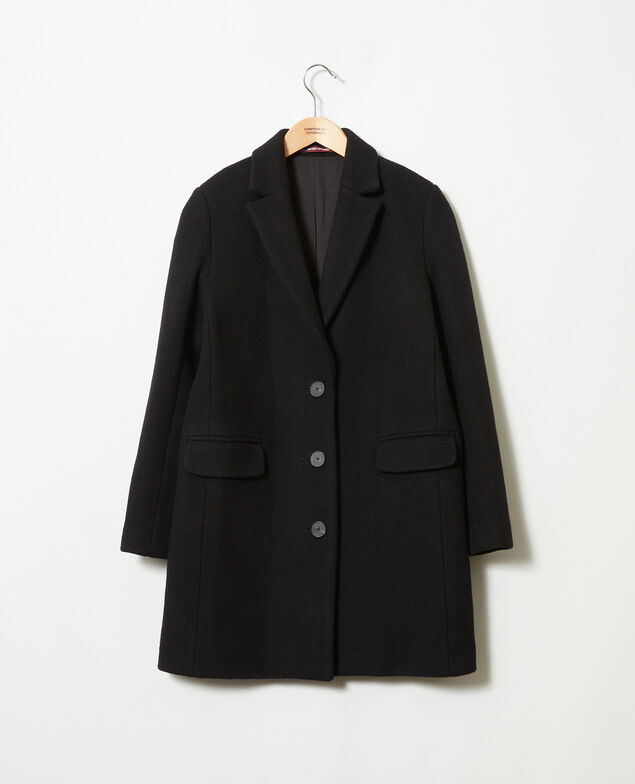 Coat with lapels Noir