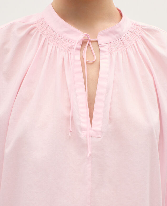 Cotton voile blouse K100 bloom pink