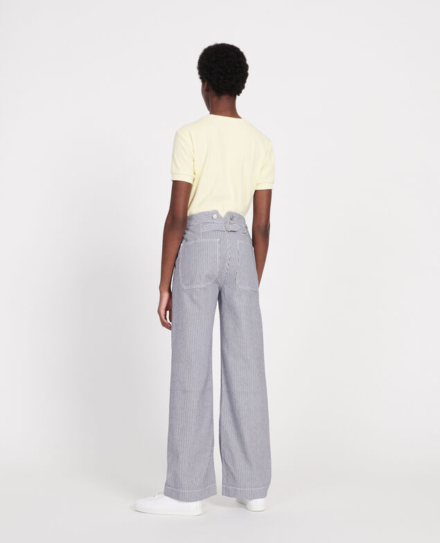 Wide leg jeans Denim stripes