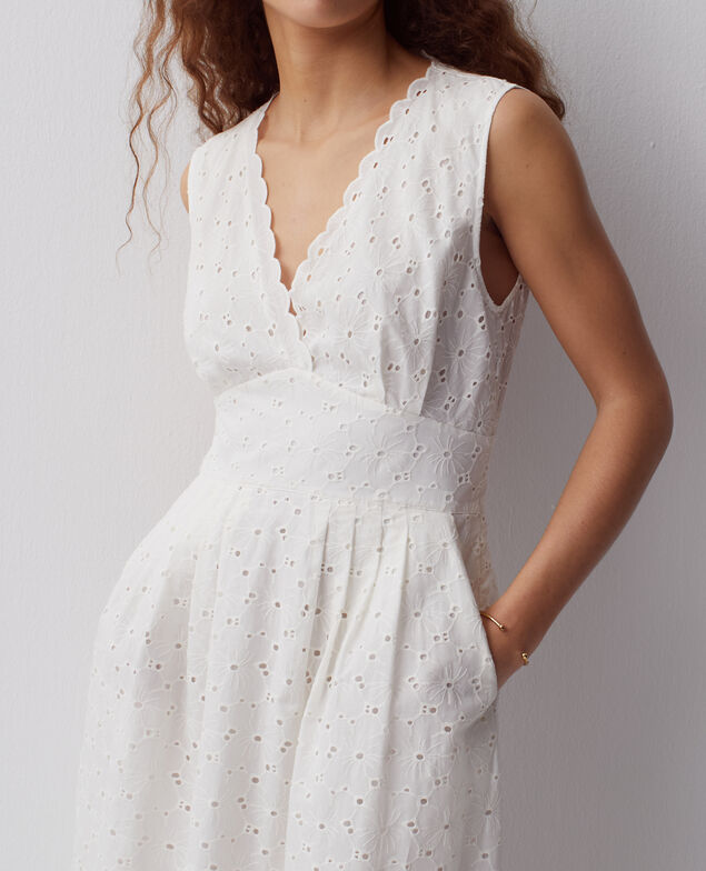 Broderie anglaise maxi dress H003 white