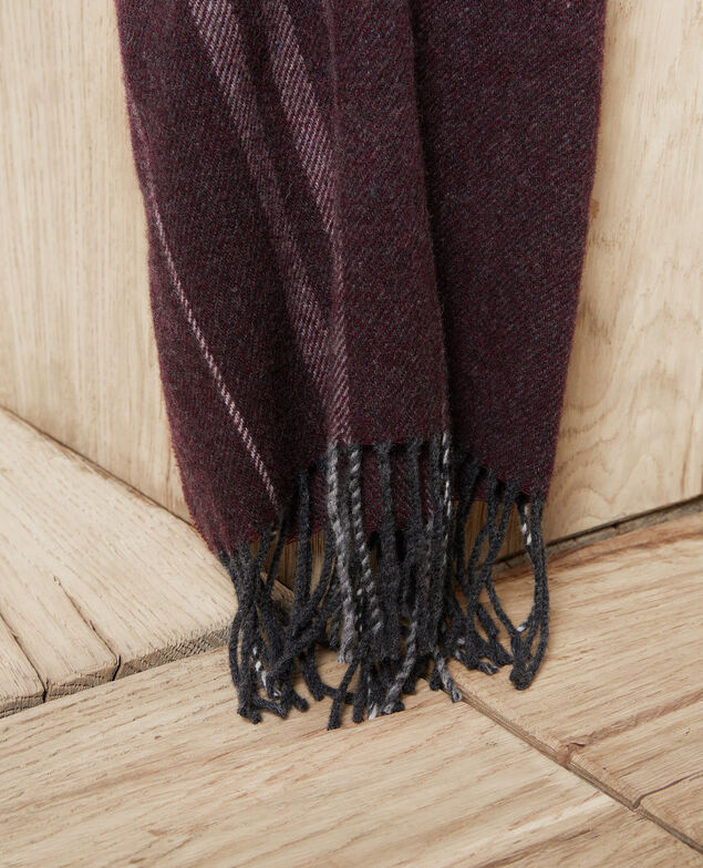 Tartan-print scarf Burgundy