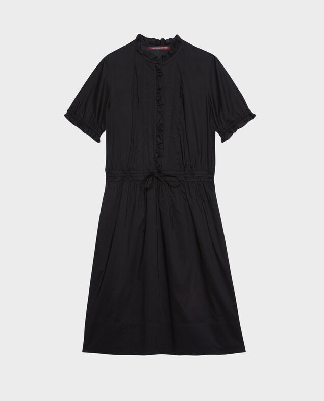 Short-sleeve cotton dress 7016c 09 black