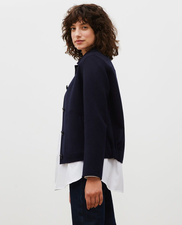  Double-sided wool jacket Night sky