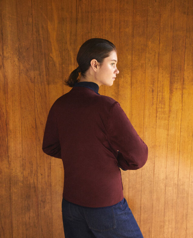 Reversible short jacket Blue