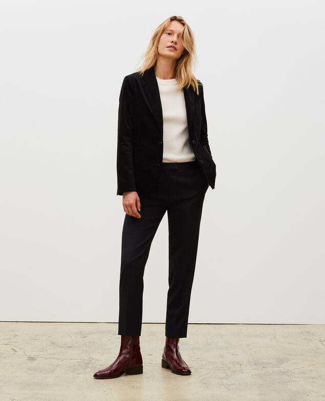 Two button corduroy blazer Black beauty
