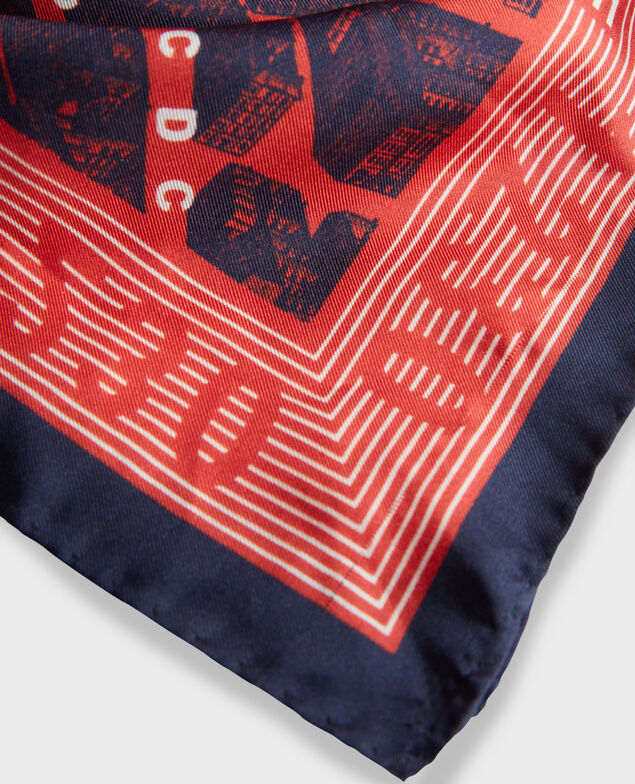 Square silk scarf Valiant poppy