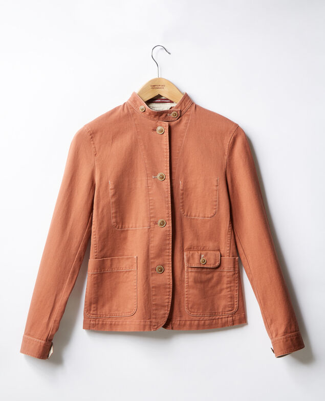 Mandarin collar jacket Auburn