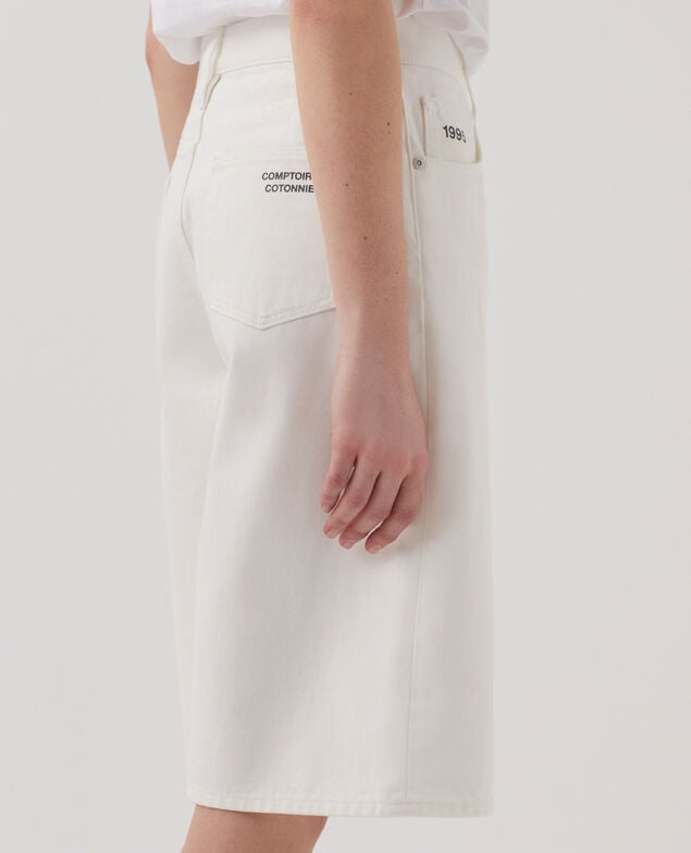 Cotton skort H003 white