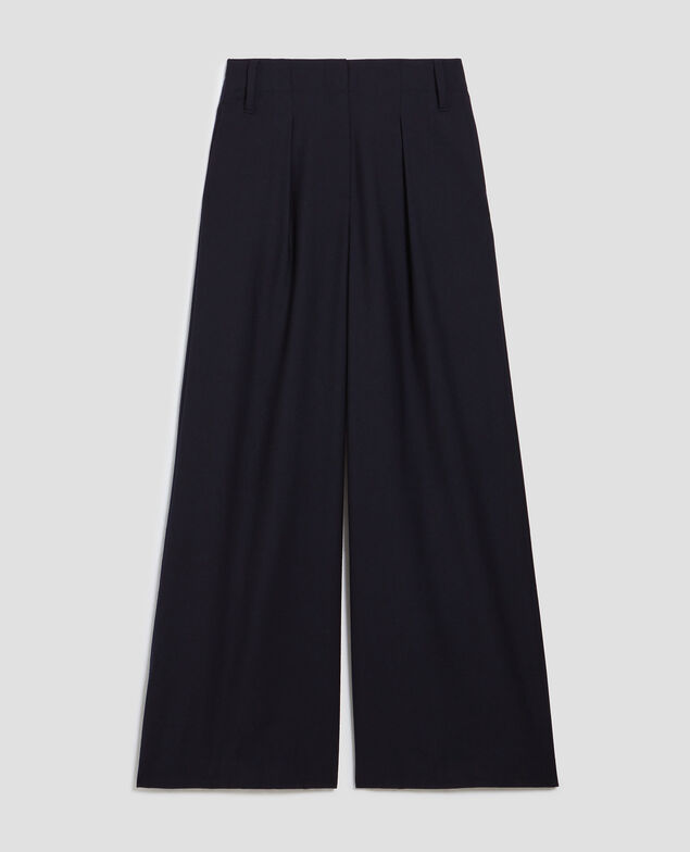 YVONNE - Pleated wide leg trousers H695 night sky