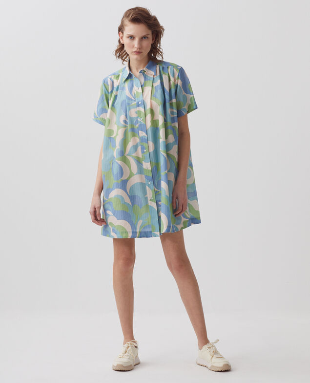 Shirt dress H643 anemone blue