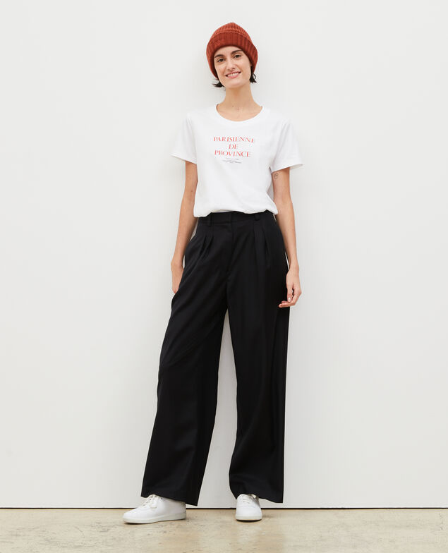 Short-sleeve cotton t-shirt Brilliant white