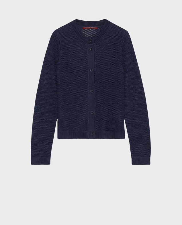 Linen cardigan 68 blue