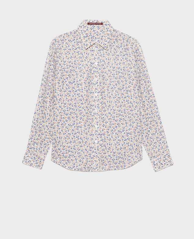 SIBYLLE - Printed silk shirt Clochette spicy