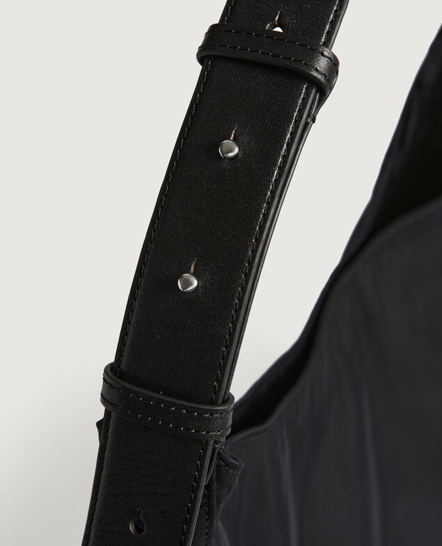 Large nylon bag H091 black beauty