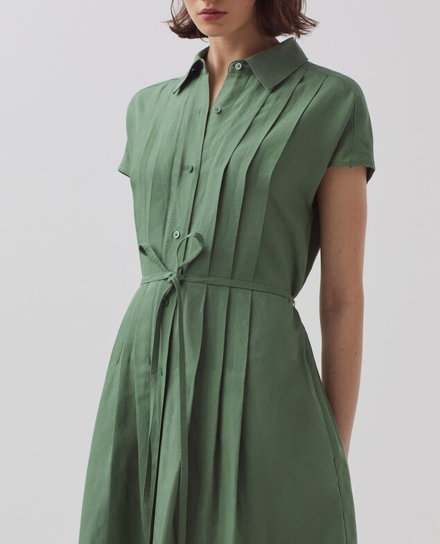Shirt dress H540 dark ivy