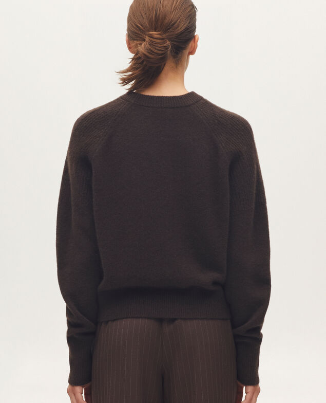 Cashmere jumper K390 taupe brown