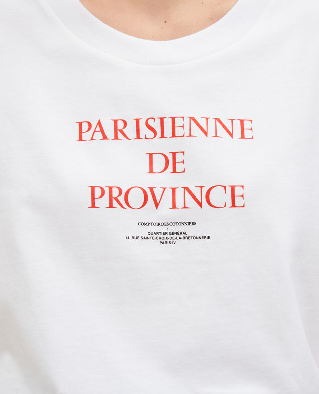 Short-sleeve cotton t-shirt Brilliant white
