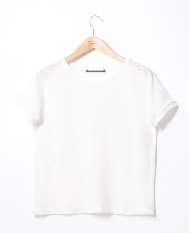 Round neck T-shirt Off white
