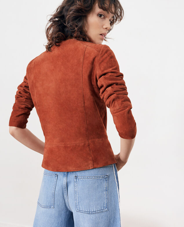 Short suede jacket Auburn