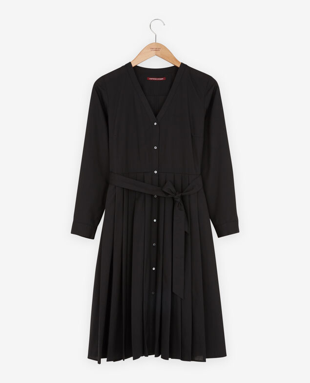 Dress with pleats Noir