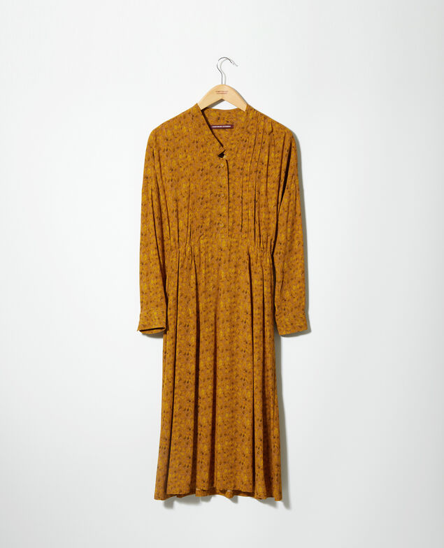 Printed dress Ld golden spice